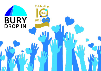 Image and Bury Drop In 10th anniversary logo.