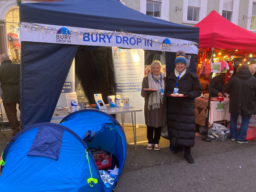 Volunteers at the Christmas lights switch on event 2025 Christmas Lights 2025